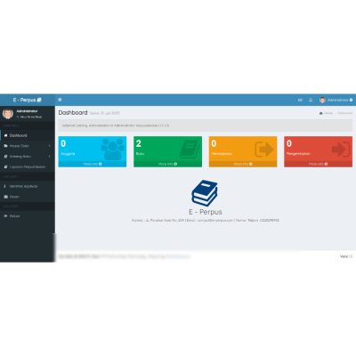 Aplikasi program e-perpustakaanLTE berbasis web codeigniter 3