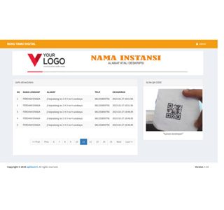 v2 bisa cetak kartu
  pelanggan/idcard pegawai buku tamu digital dengan qrcode dan camera js