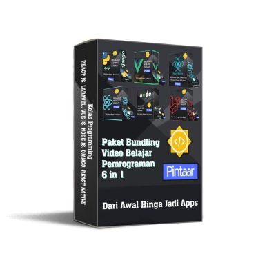 Paket
  Bundling 6 in 1 Video Belajar Programming - Materi Video Belajar Vue Js,
  Laravel, Node Js, Django, & React Native