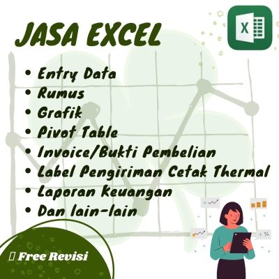 JASA FILE EXCEL MERAPIHKAN DATA | PEMBUATAN GRAFIK | PIVOT TABEL | DATA ANALISIS | FORMULA | DLL