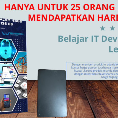 belajar IT Developer dan source code sama mini poject jaringan