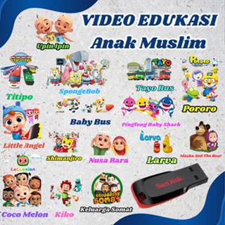 Flashdisk Video Eduakasi Anak Islam 900++ Video - USB Sandisk 16GB request